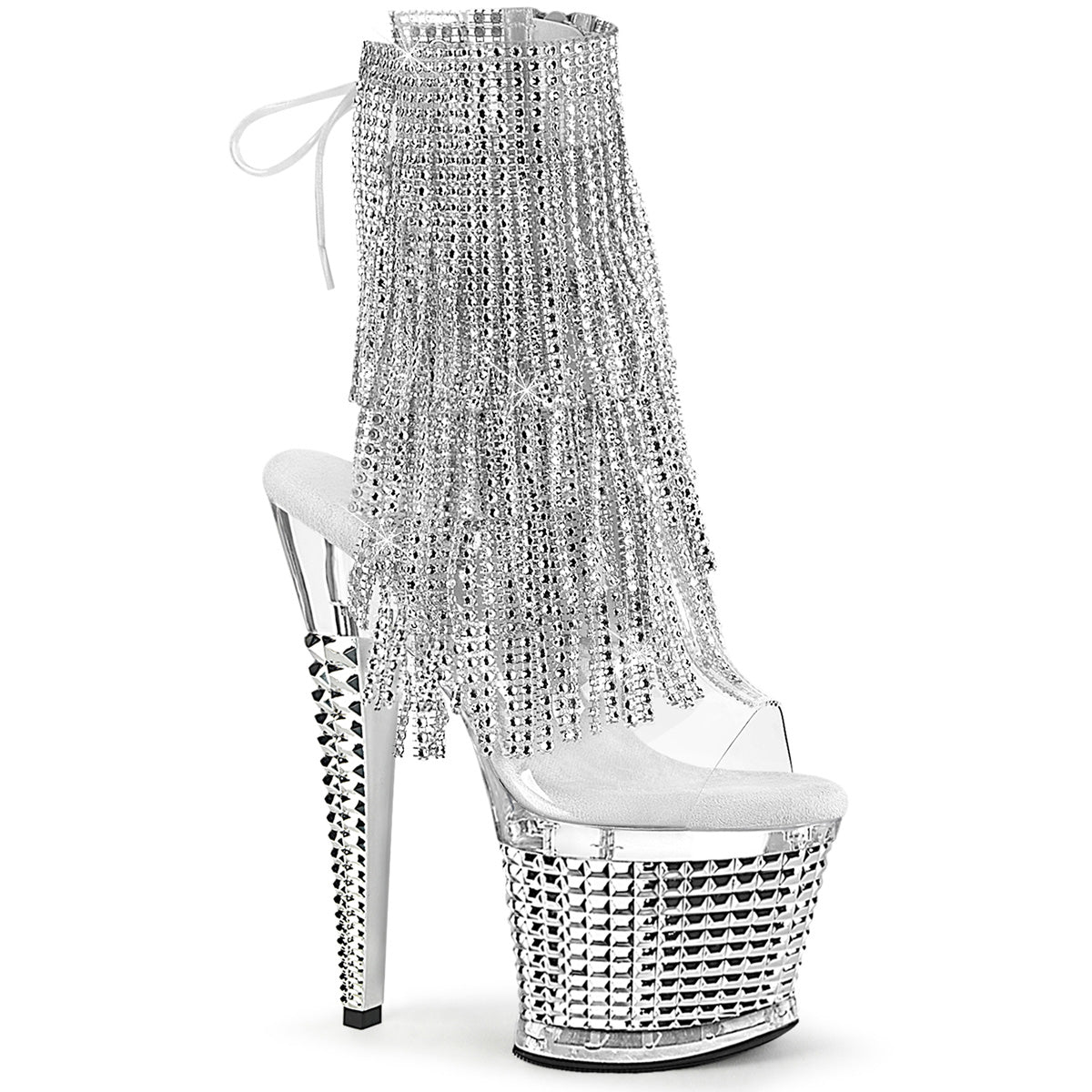 Pleaser SPECTATOR-1017RSF Clr-Slv/Clr-Slv Chrome