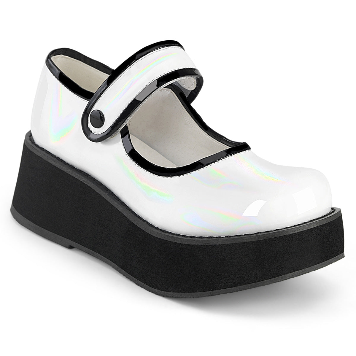 DemoniaCult Pompes SPRITE-01 wht holo pat