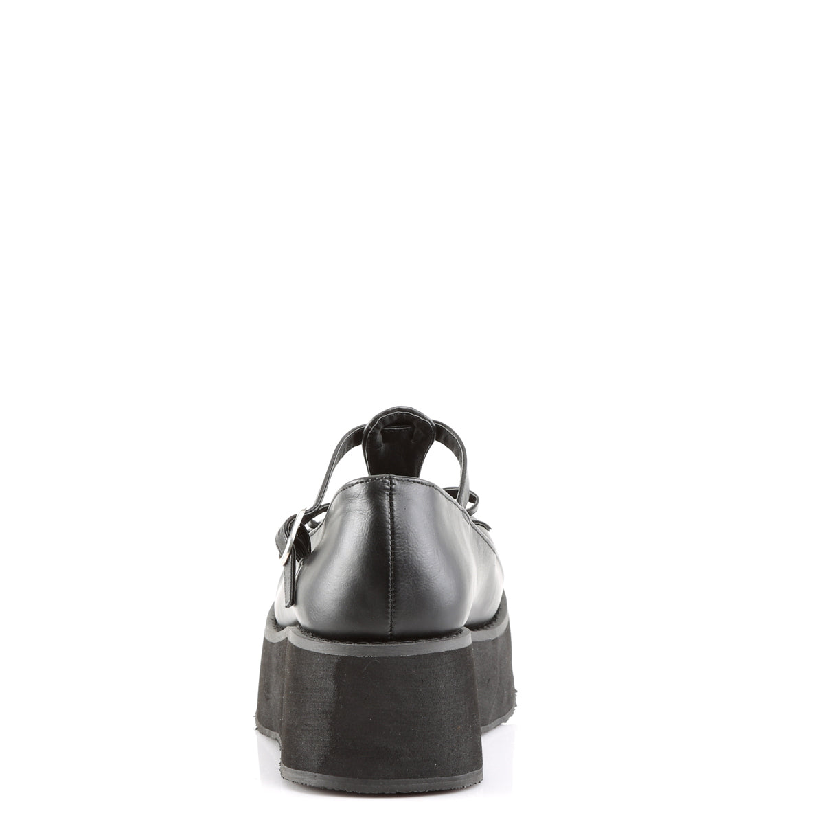 DemoniaCult Pompes pour femmes SPRITE-03 Cuir végétalien BLK