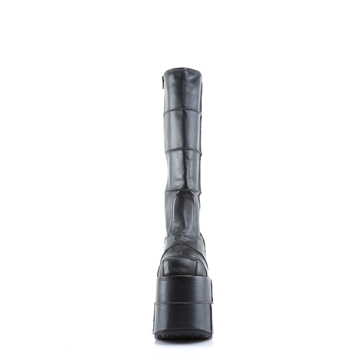 DemoniaCult Bottes pour hommes STACK-301 Cuir végétalien BLK