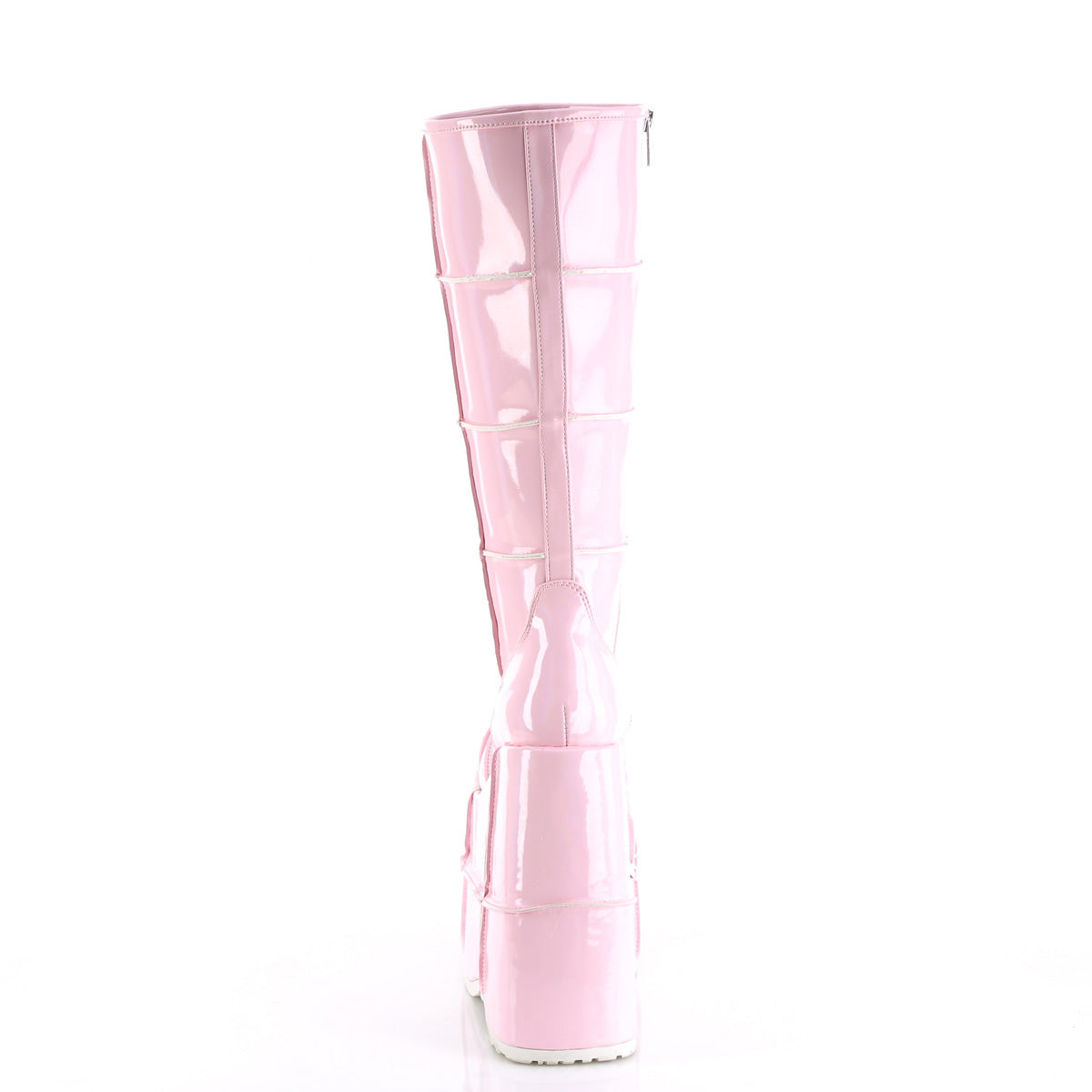 DemoniaCult Bottes pour hommes STACK-301 B. hologramme rose