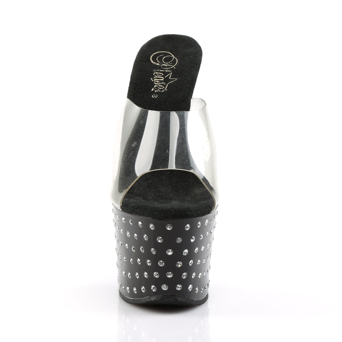 Pleaser Sandales pour femmes STARDUST-701 CLR / BLK