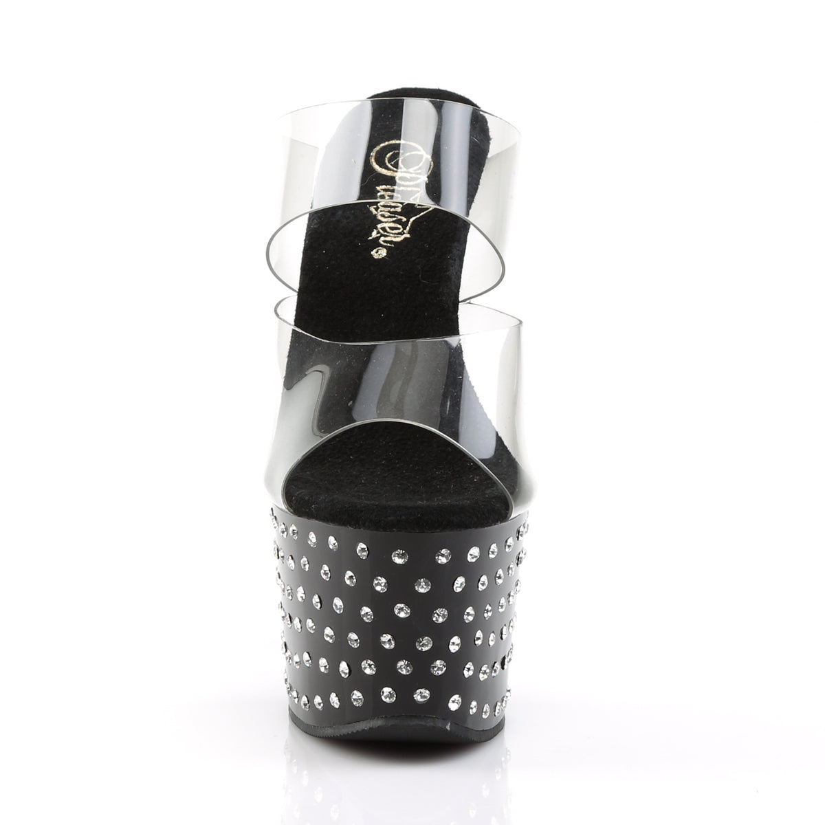 Pleaser Sandales pour femmes STARDUST-702 CLR / BLK