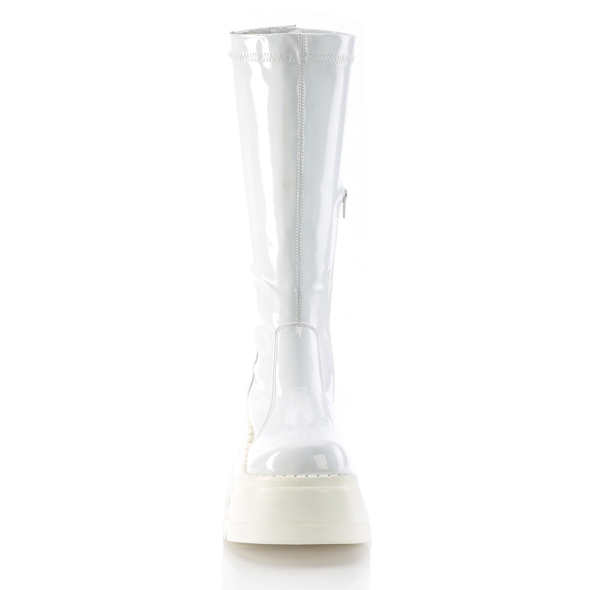 DemoniaCult Bottes de femmes STOMP-200 wht hologramme stret brevet