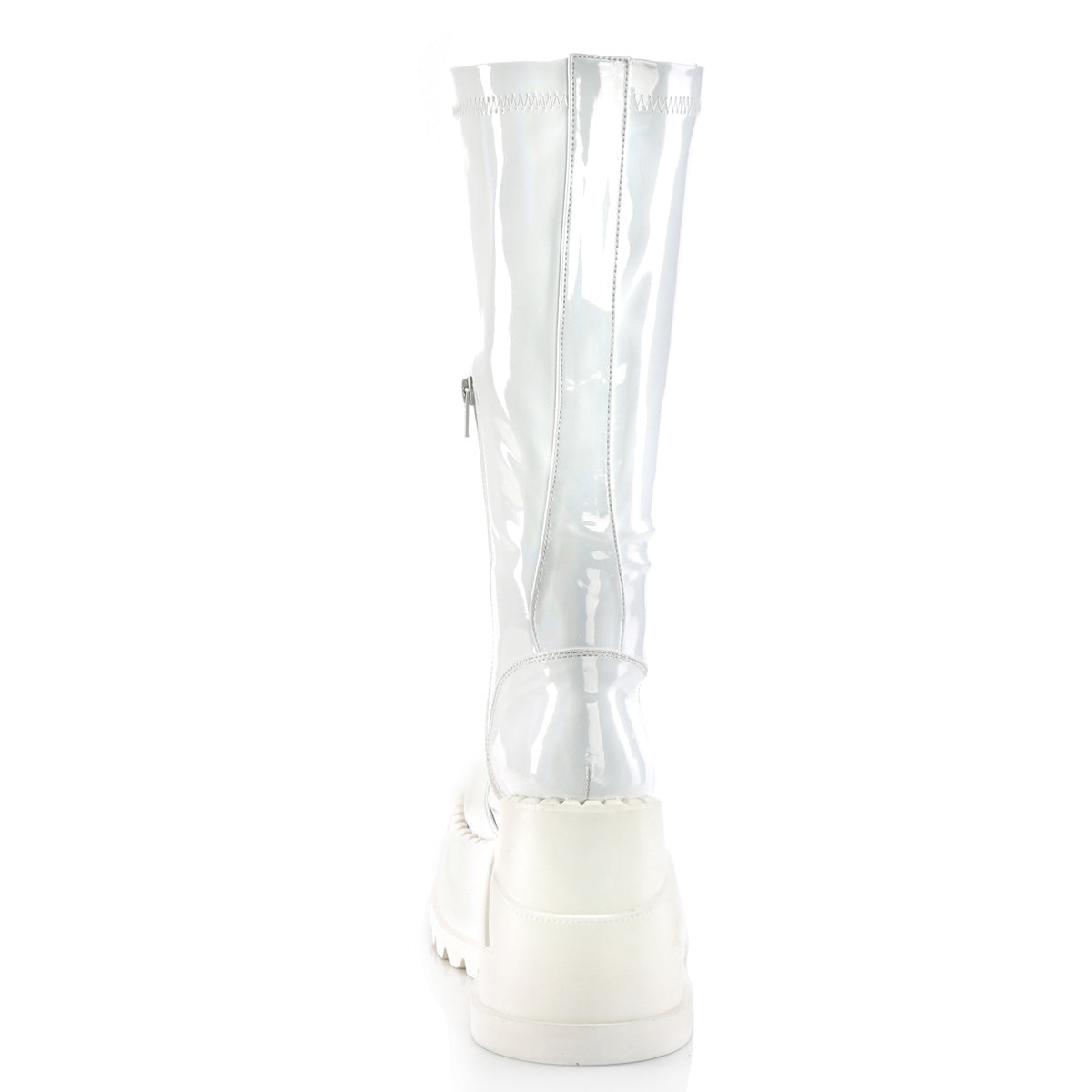 DemoniaCult Bottes de femmes STOMP-200 wht hologramme stret brevet