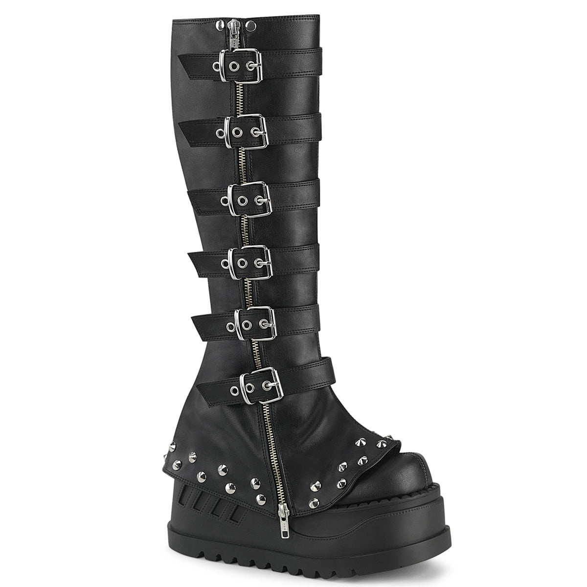 DemoniaCult STOMP-223 Blk Vegan Leather