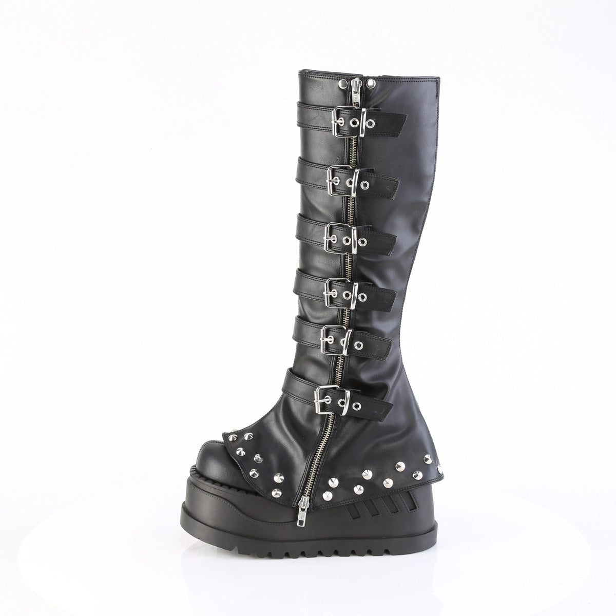 DemoniaCult STOMP-223 Blk Vegan Leather