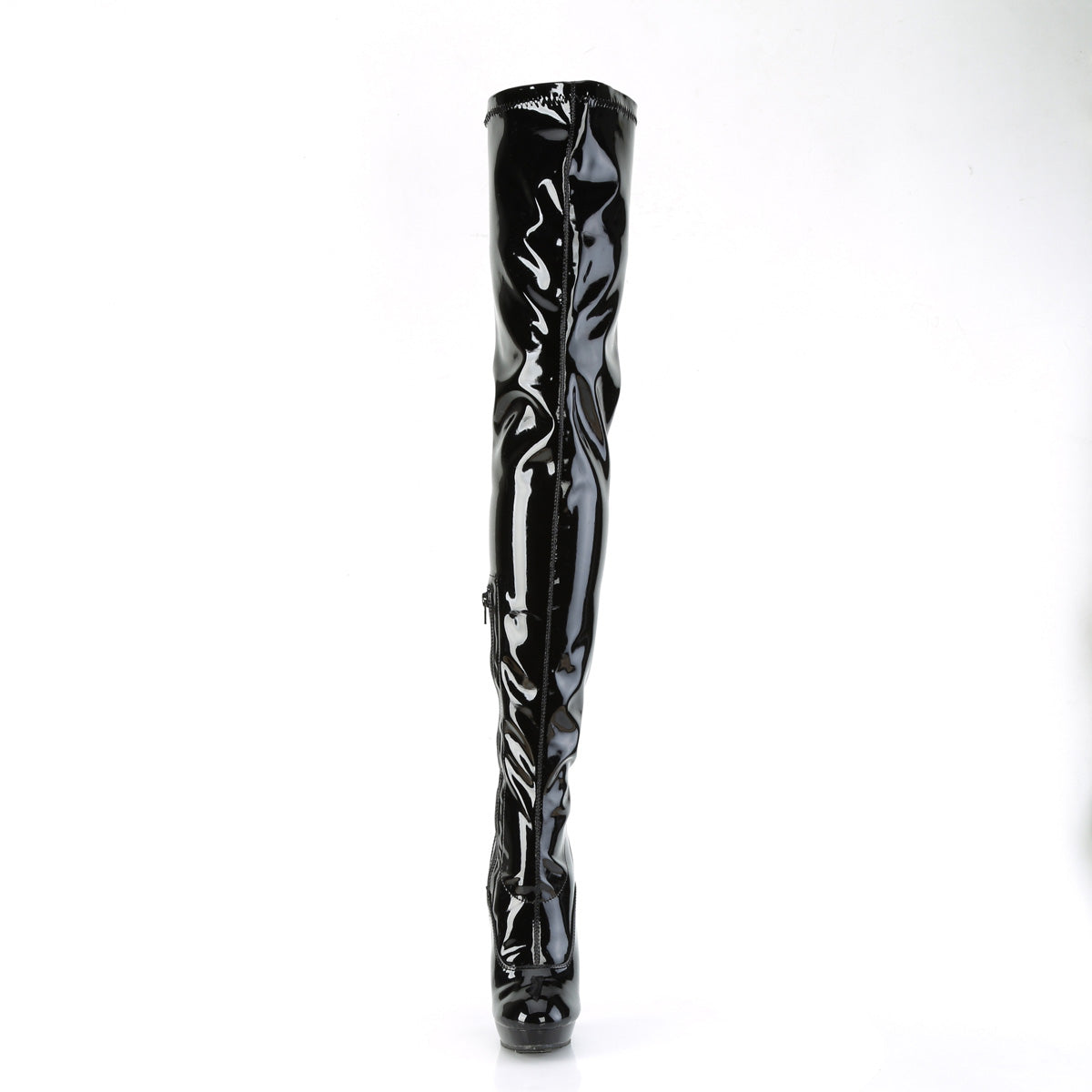 Fabulicious Boots SULTRY-4000 Blk Stretch Pat/Blk