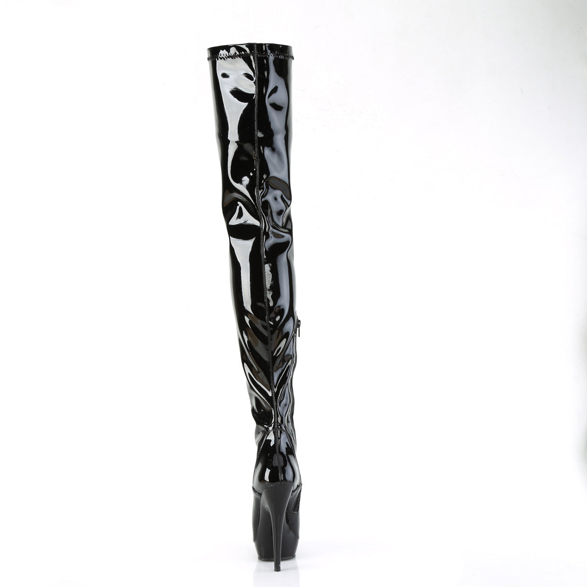 Fabulicious Boots SULTRY-4000 Blk Stretch Pat/Blk