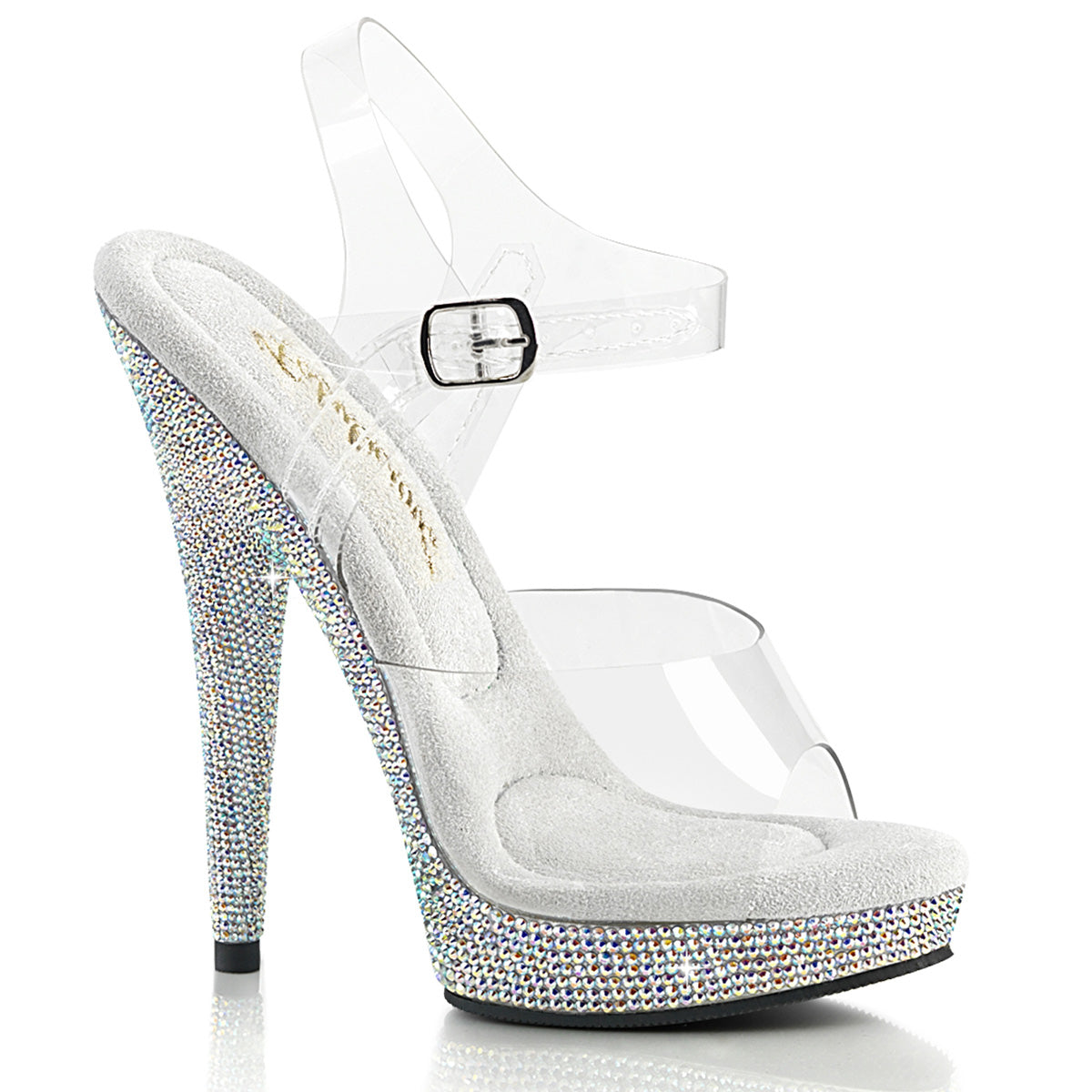 Fabulicious Sandals SULTRY-608DM Clr/Slv Multi RS