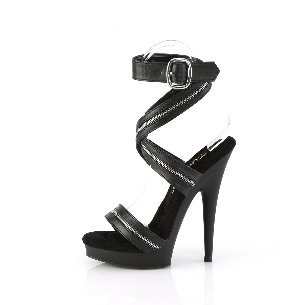 Fabulicious Pompes SULTRY-619 BLK FAUX CUIR / BLK MATTE