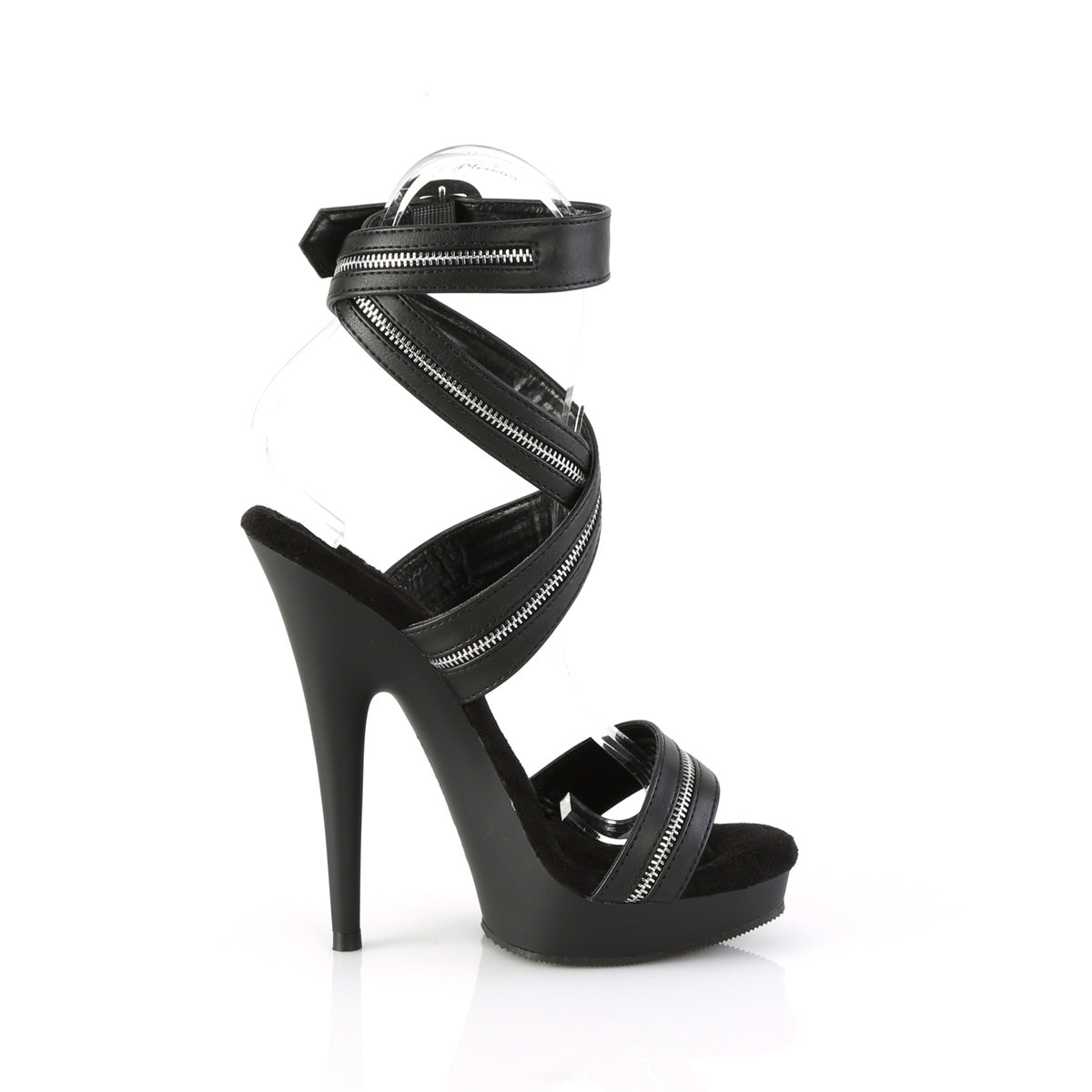 Fabulicious Pompes SULTRY-619 BLK FAUX CUIR / BLK MATTE