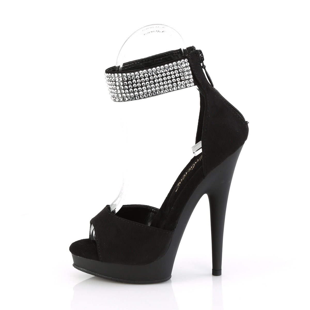 Fabulicious Pompes SULTRY-625 BLK FAUX SUDE / BLK MATTE