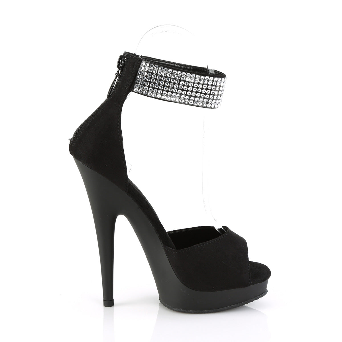 Fabulicious Pompes SULTRY-625 BLK FAUX SUDE / BLK MATTE