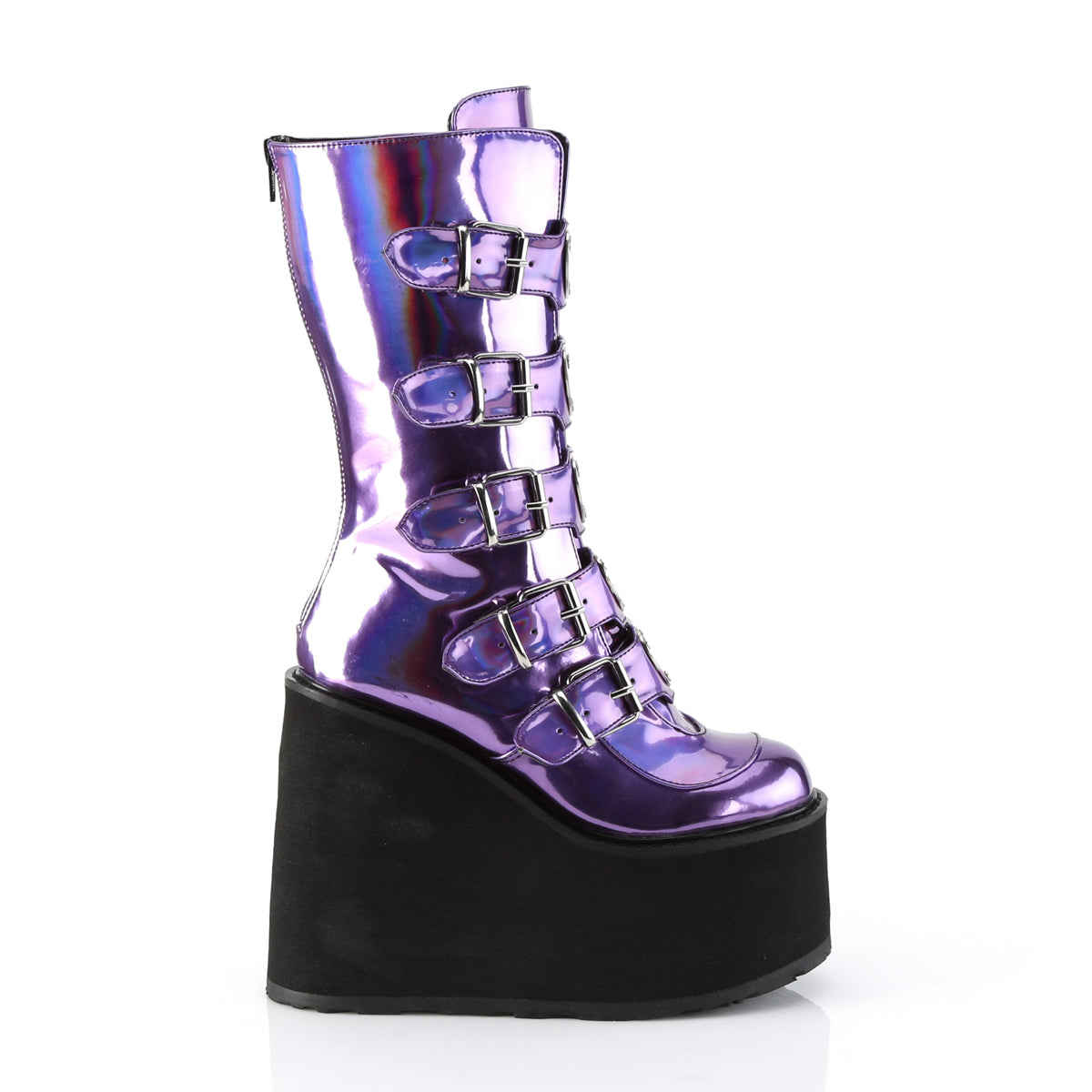 DemoniaCult Bottes de femmes SWING-230 Holo violet
