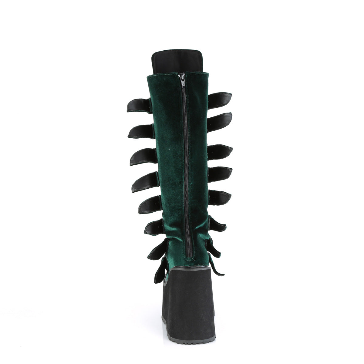 DemoniaCult Boots SWING-815 Emerald Velvet