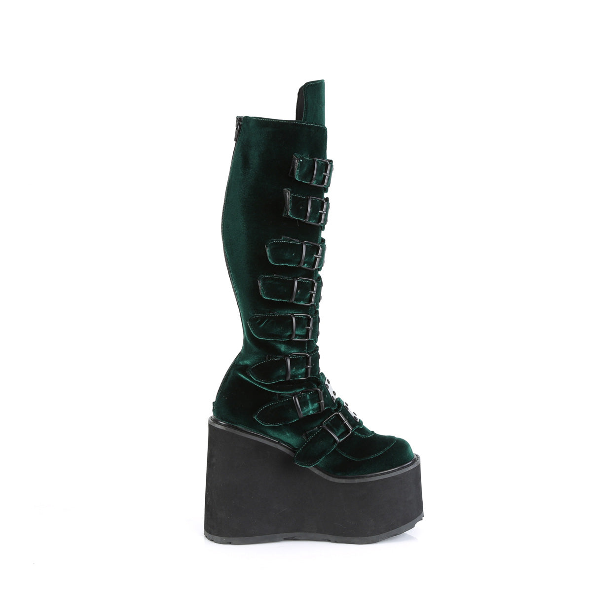 DemoniaCult Boots SWING-815 Emerald Velvet