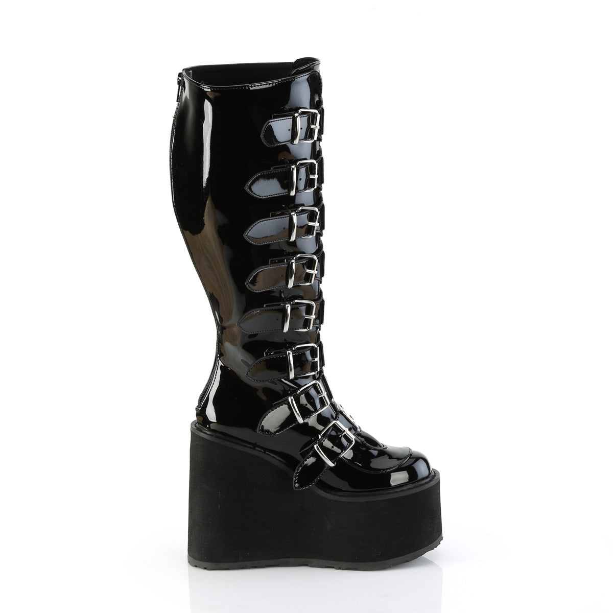 DemoniaCult Bottes SWING-815wc blk pat