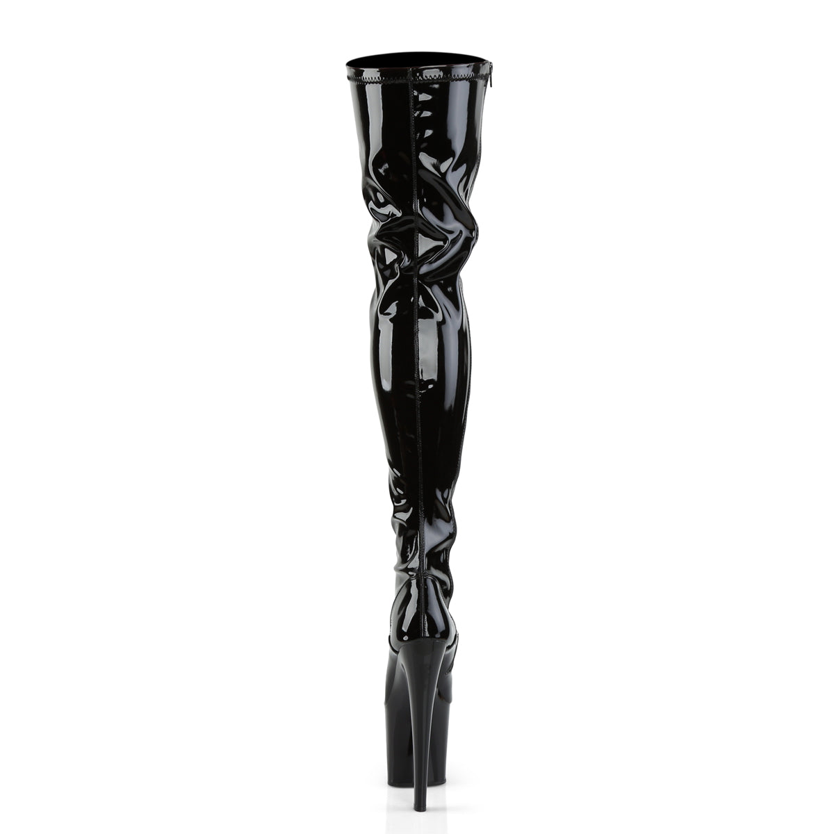 Pleaser Aux femmes TABOO-3000 BLK STR PAT / BLK