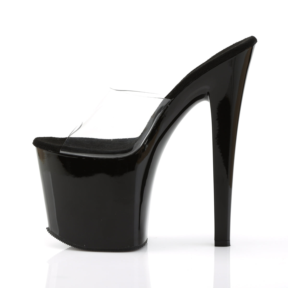 Pleaser Sandales pour femmes TABOO-701 CLR / BLK