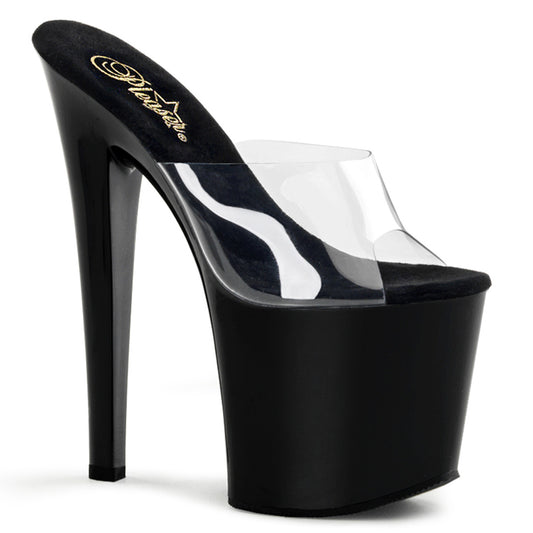 Pleaser Sandales pour femmes TABOO-701 CLR / BLK