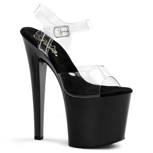 Pleaser Sandales pour femmes TABOO-708 CLR / BLK