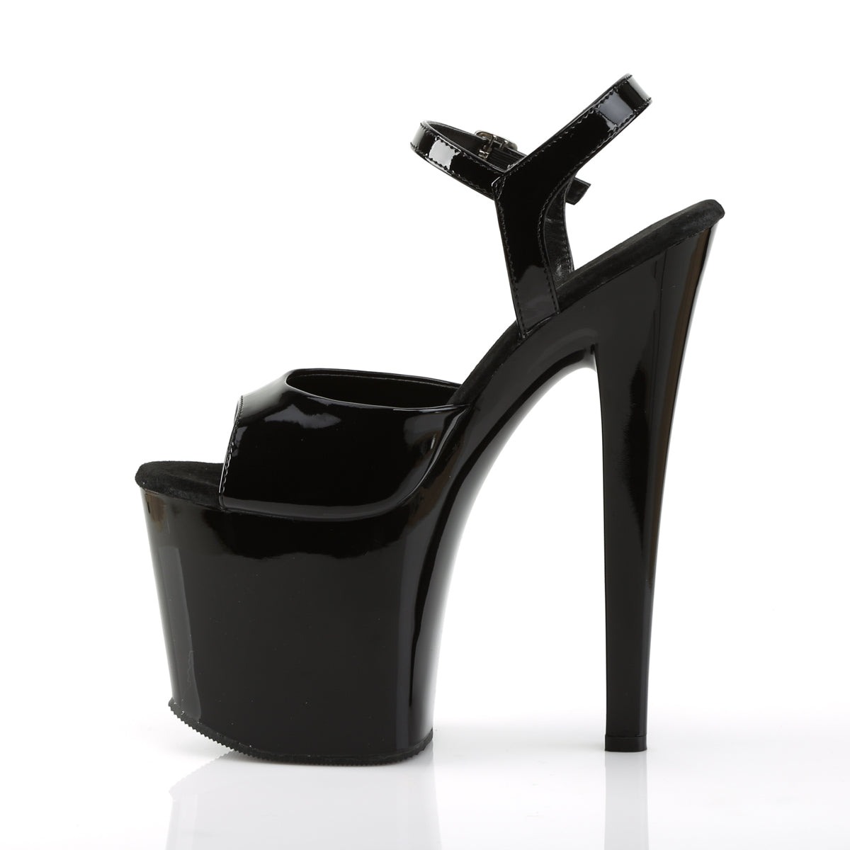 Pleaser Sandales pour femmes TABOO-709 blk pat / blk
