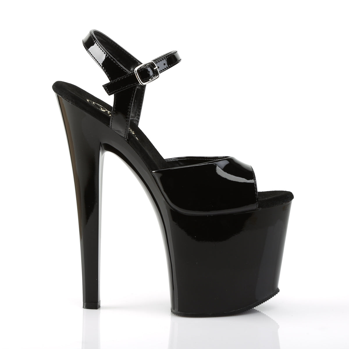 Pleaser Sandales pour femmes TABOO-709 blk pat / blk