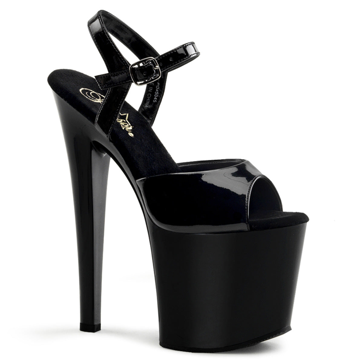 Pleaser Sandales pour femmes TABOO-709 blk pat / blk