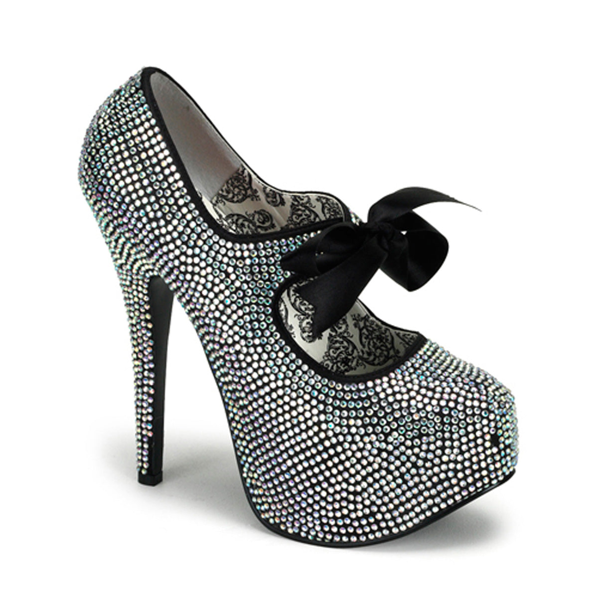 Bordello Pompes pour femmes TEEZE-04r strass irisé