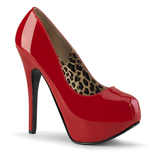 Bordello Pompes de Womens TEEZE-06 Red Pat