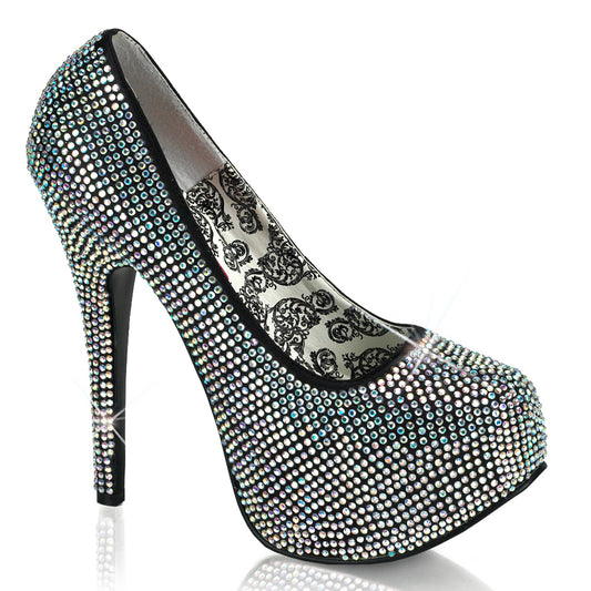 Bordello Pompes pour femmes TEEZE-06r strass irisé