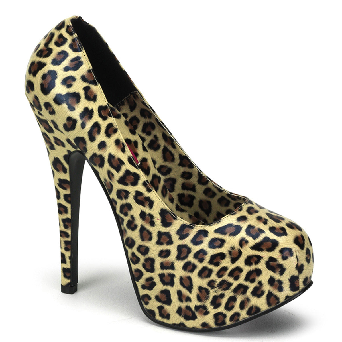 Bordello Pompes pour femmes TEEZE-35 Cheetah Imprimer PU