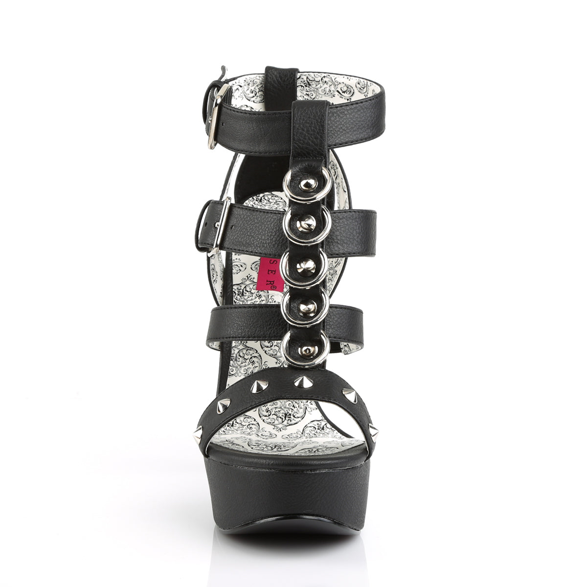 Pleaser Pink Label Pompes pour femmes TEEZE-42W Blk Faux Cuir