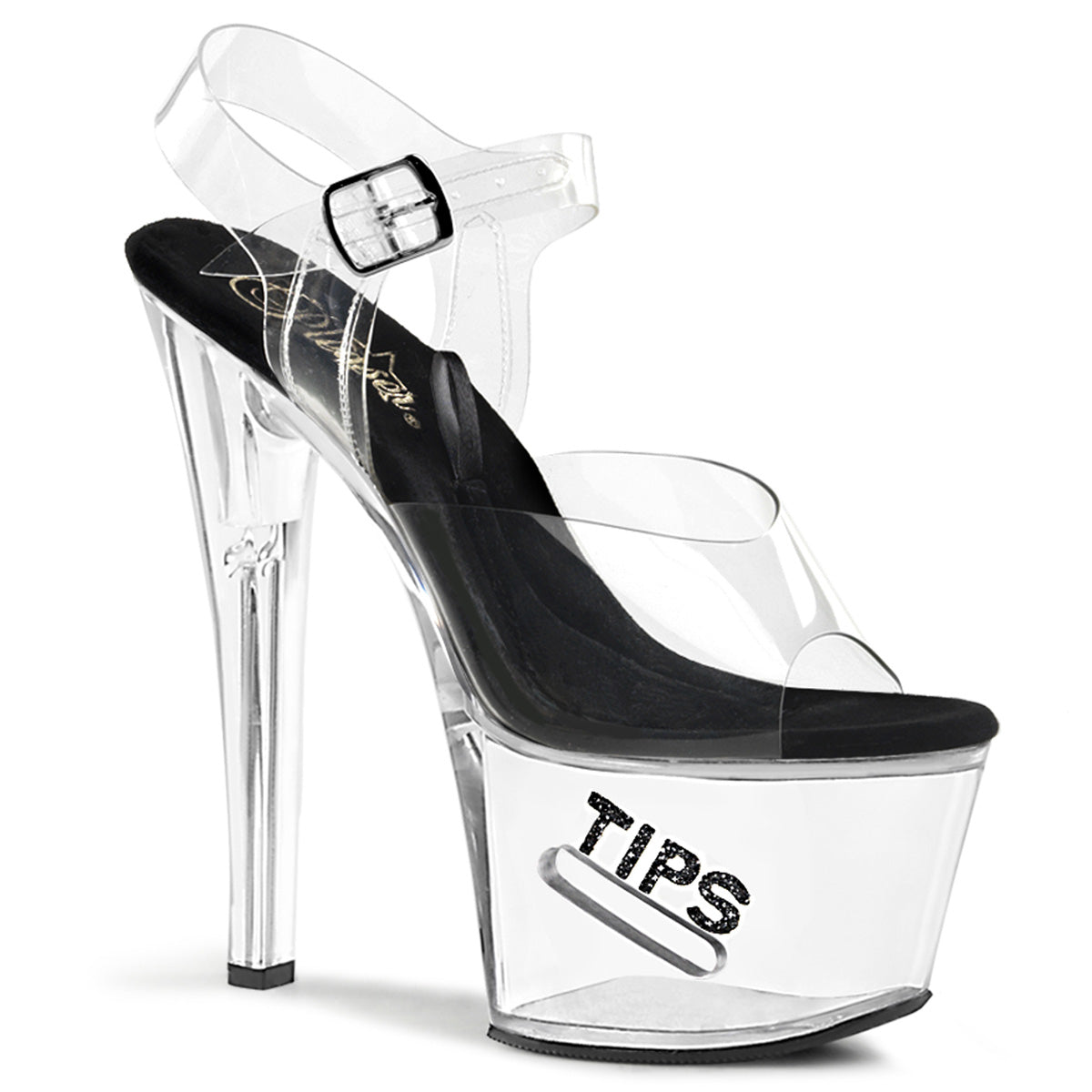 Pleaser Sandales pour femmes TIPJAR-708-5 CLR-BLK / CLR