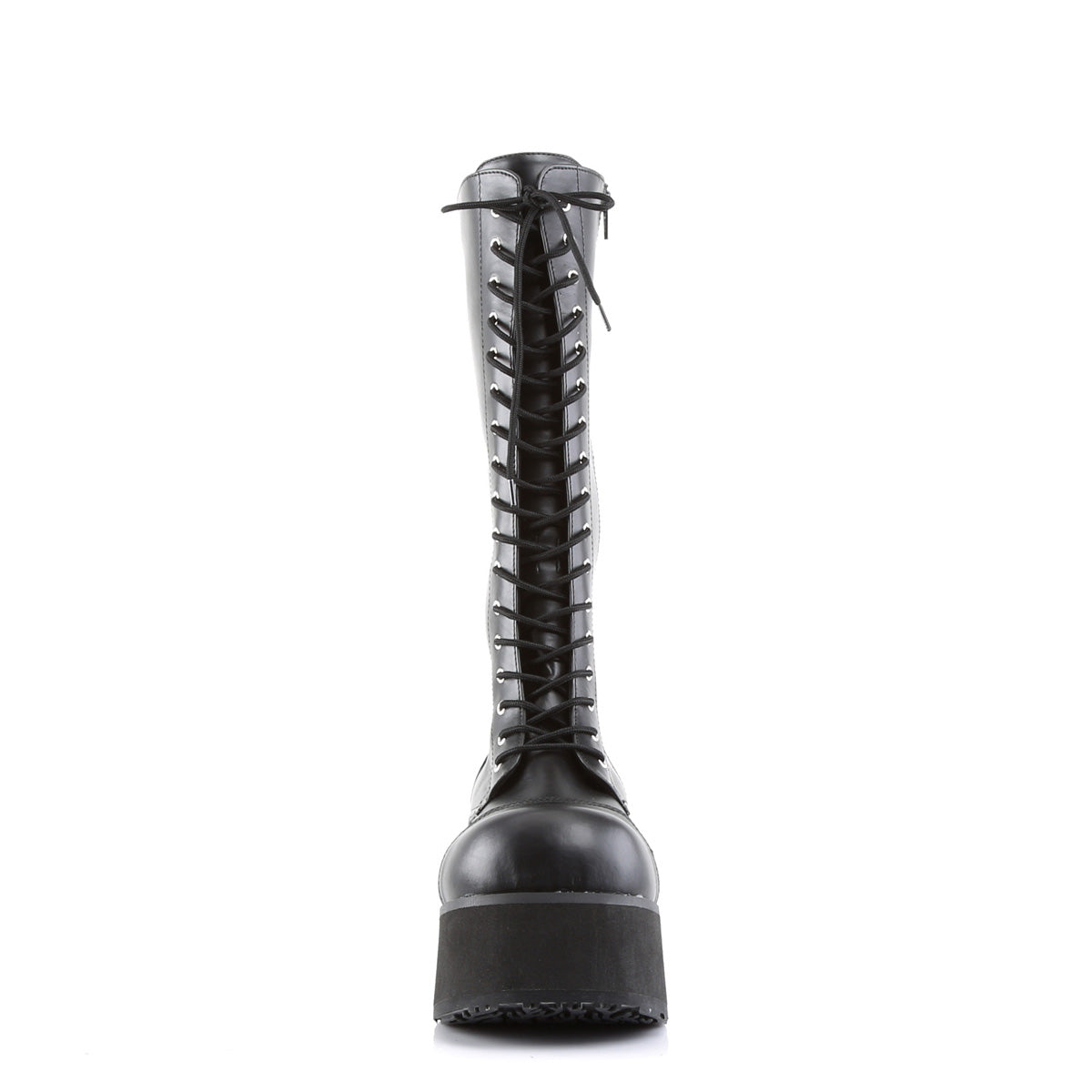 DemoniaCult Bottes pour hommes TRASHVILLE-502 Cuir végétalien BLK
