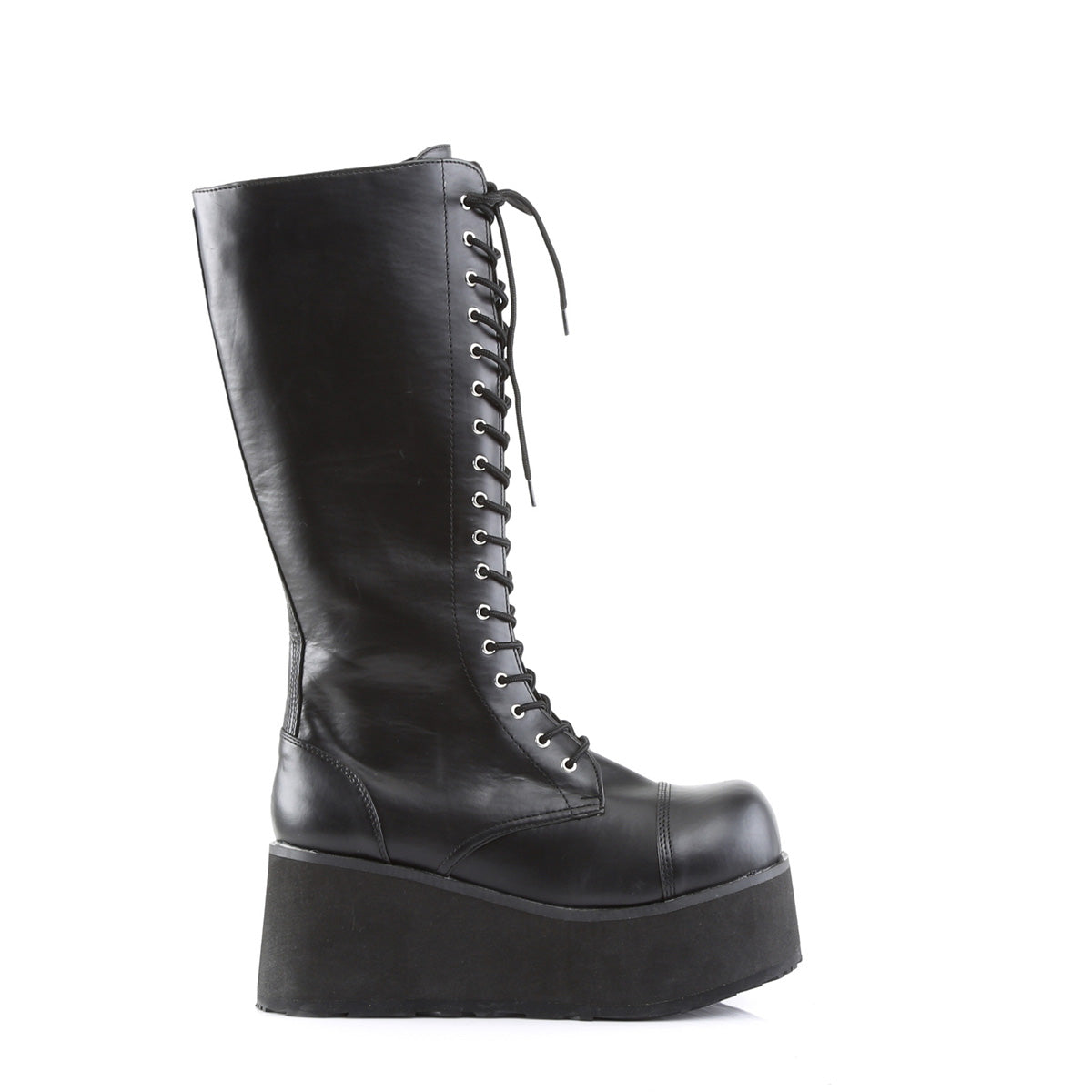 DemoniaCult Bottes pour hommes TRASHVILLE-502 Cuir végétalien BLK