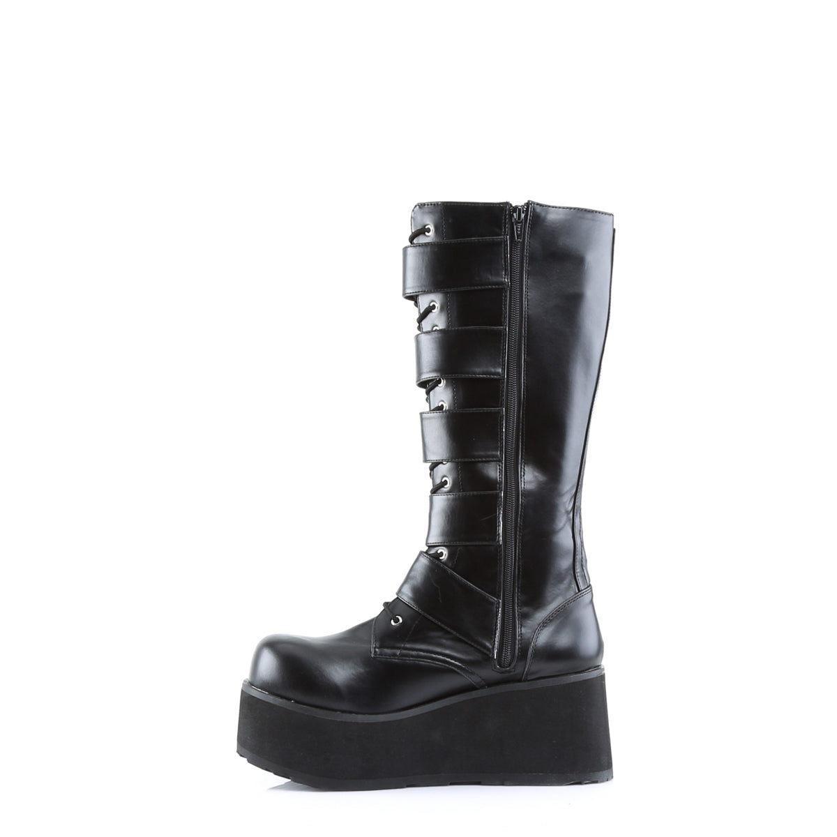 DemoniaCult Bottes pour hommes TRASHVILLE-518 Cuir végétalien BLK