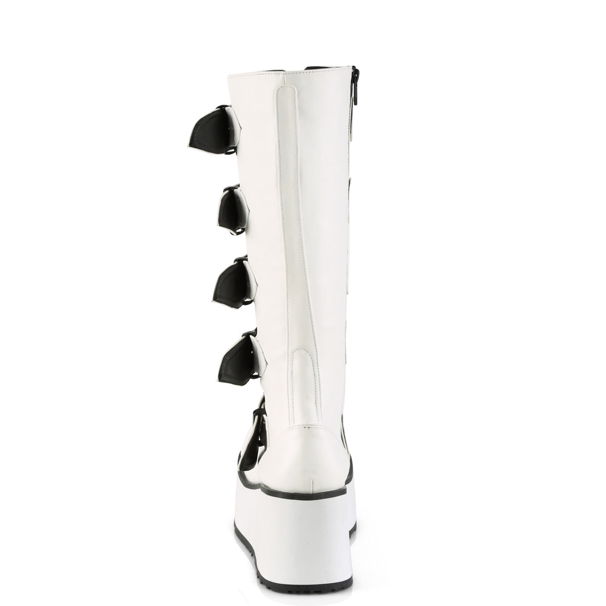 DemoniaCult Bottes pour hommes TRASHVILLE-518 Wht Vegan Leather