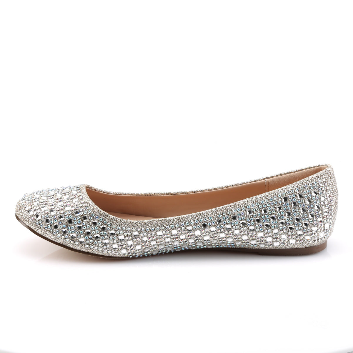 Fabulicious Pompes pour femmes TREATTissu de maille de paillettes nues -06