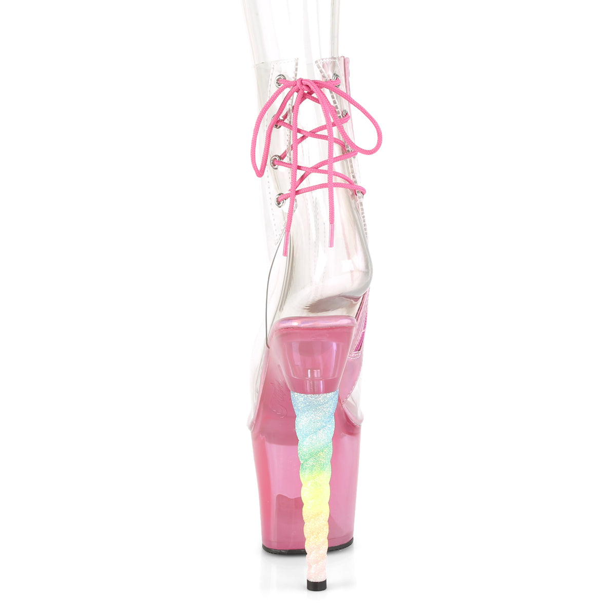 Pleaser Bottines pour femmes unicorn-1018C CLR / Bubble Gum Rose Teinte