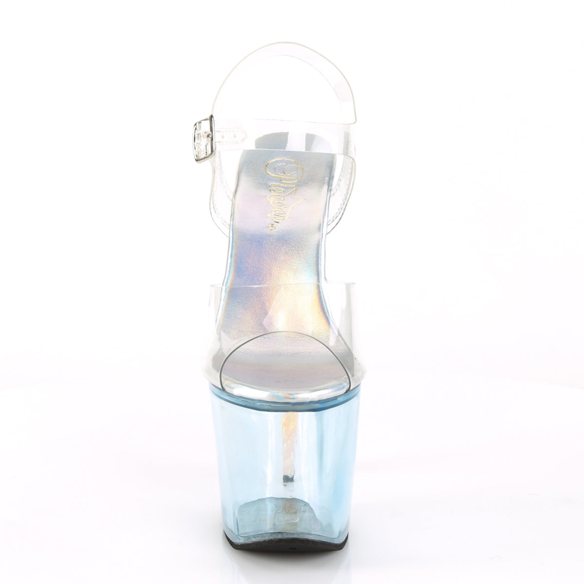 Pleaser Sandales pour femmes Unicorn-708t CLR / Bébé Bleu teinté