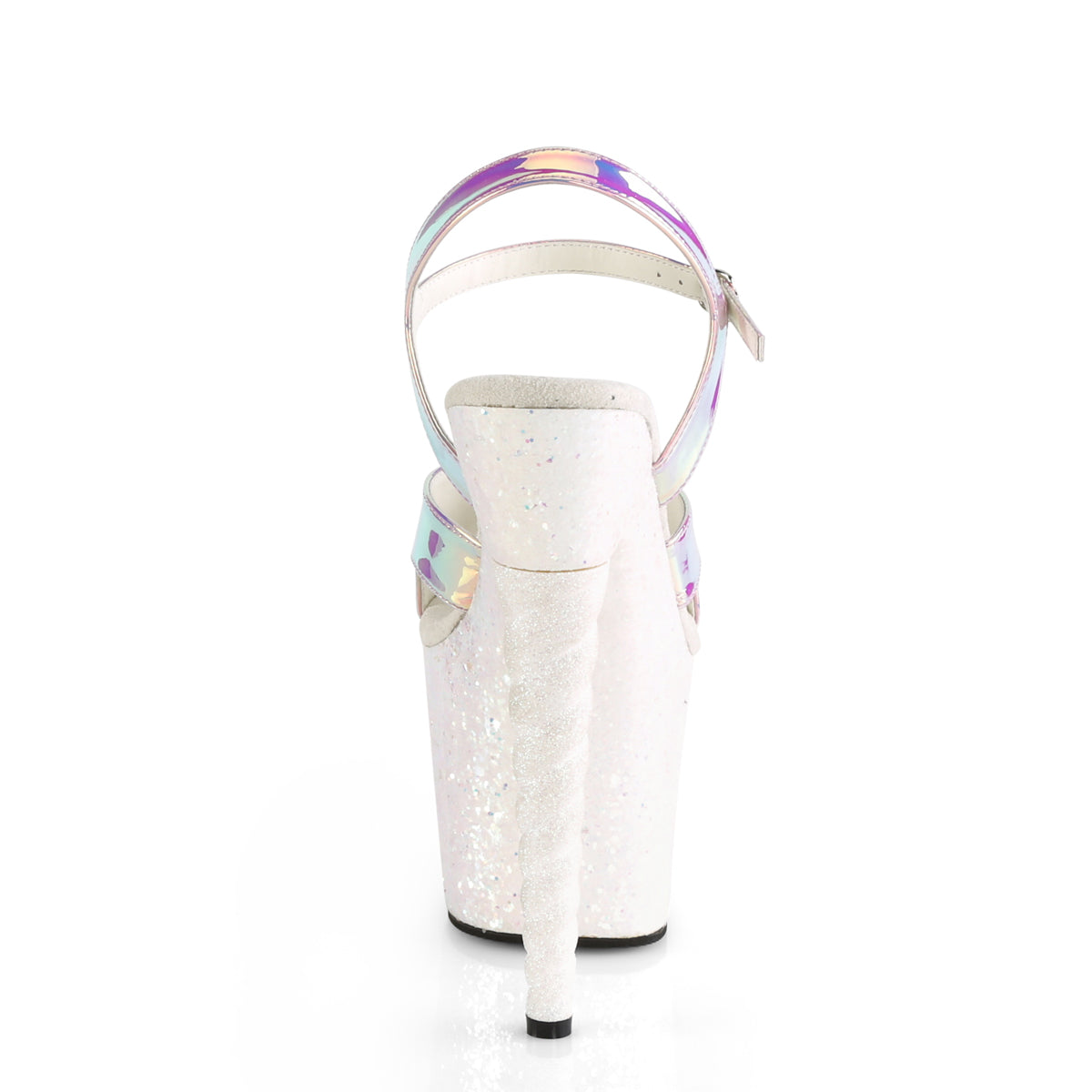 Pleaser Sandales pour femmes UNICORN-711LG Purple Shifting TPU / Opal Multi Glitter
