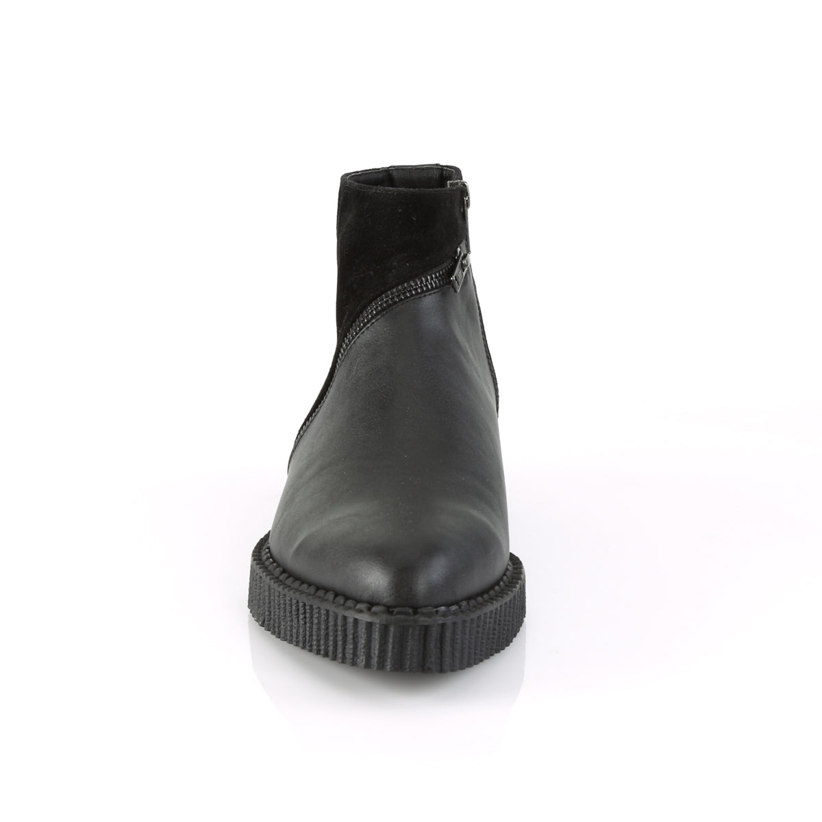 DemoniaCult Chaussure basse pour hommes V-CREEPER-750 Blk Vegan Leather-Microfiber