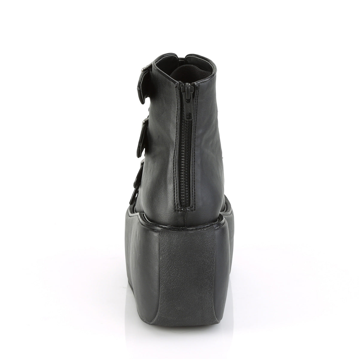 DemoniaCult Bottes de cheville des femmes VIOLET-150 BLK Vegan Leather-hologramme