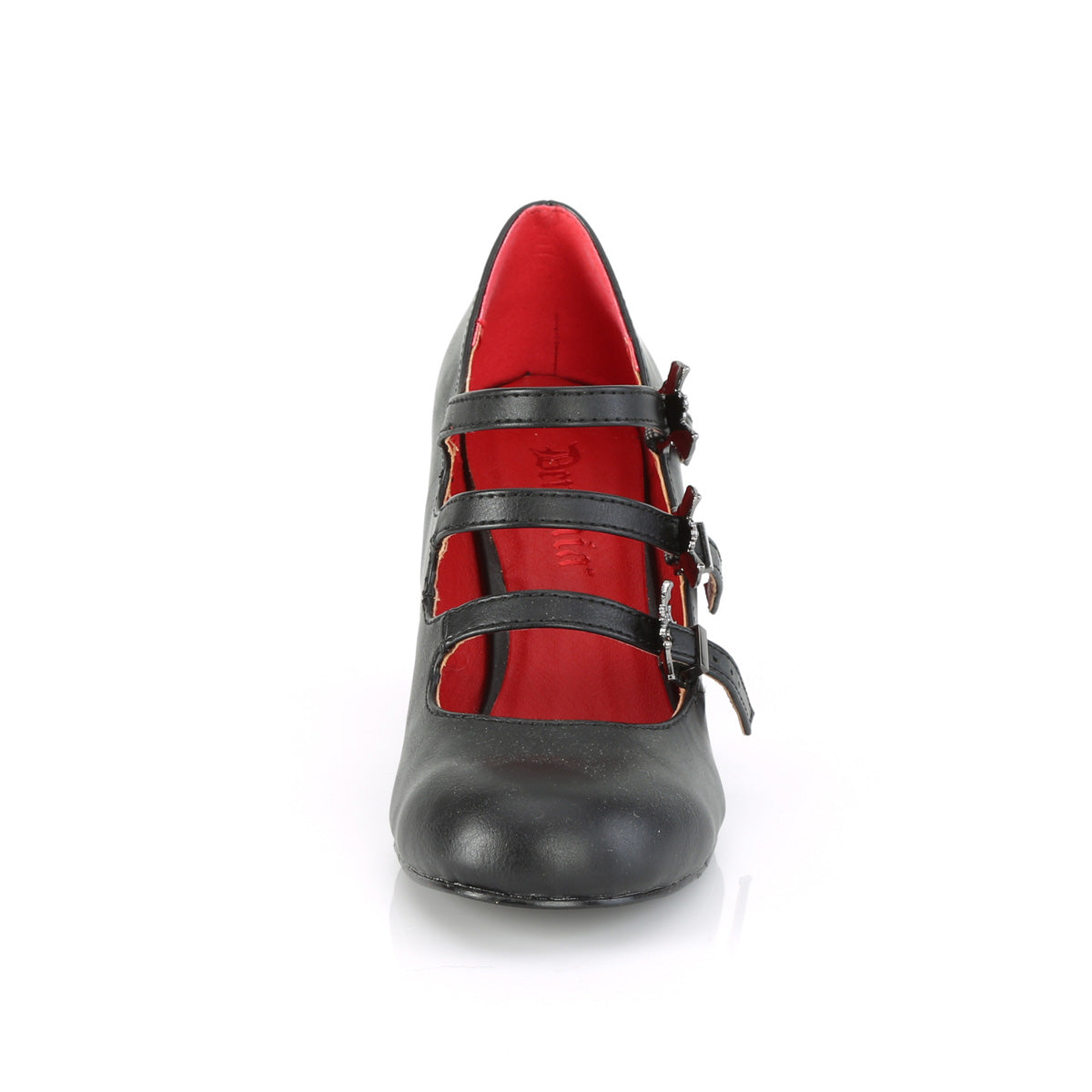 DemoniaCult Pompes pour femmes VIVIKA-38 Cuir végétalien BLK