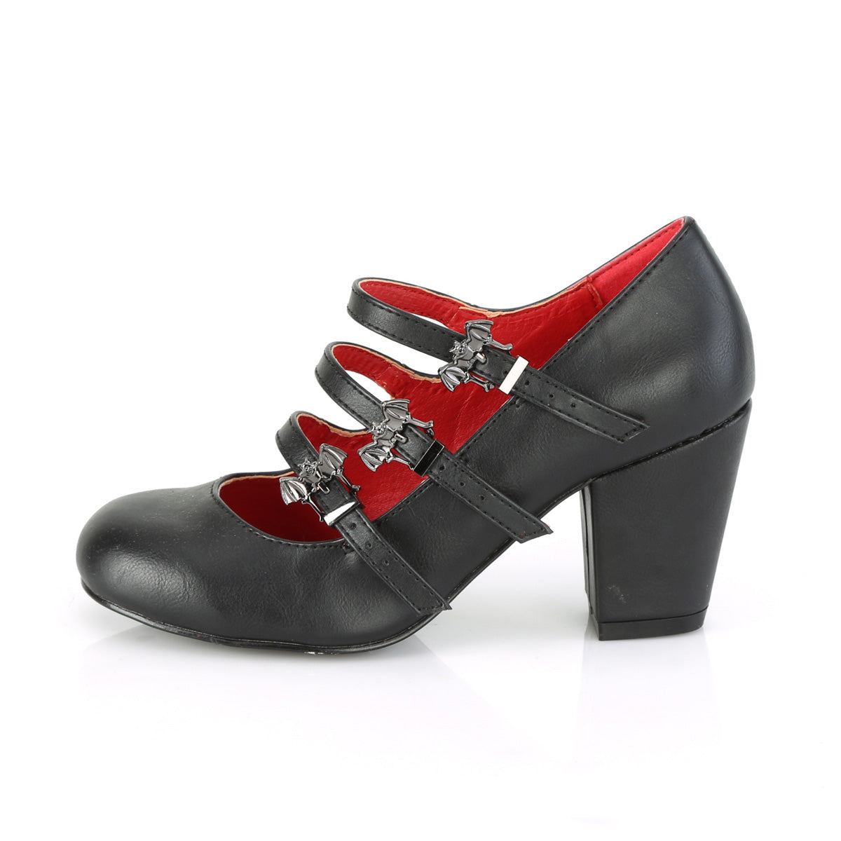 DemoniaCult Pompes pour femmes VIVIKA-38 Cuir végétalien BLK