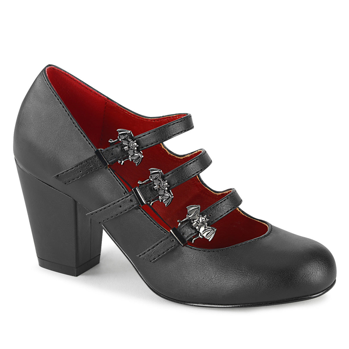 DemoniaCult Pompes pour femmes VIVIKA-38 Cuir végétalien BLK