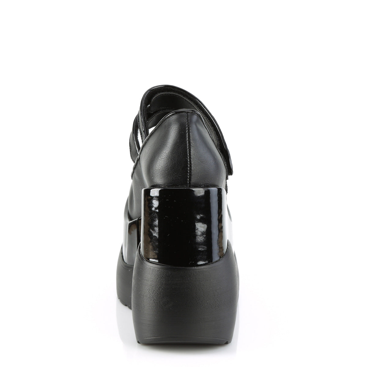 DemoniaCult Pompes VOID-37 blk végétalien en cuir-pat