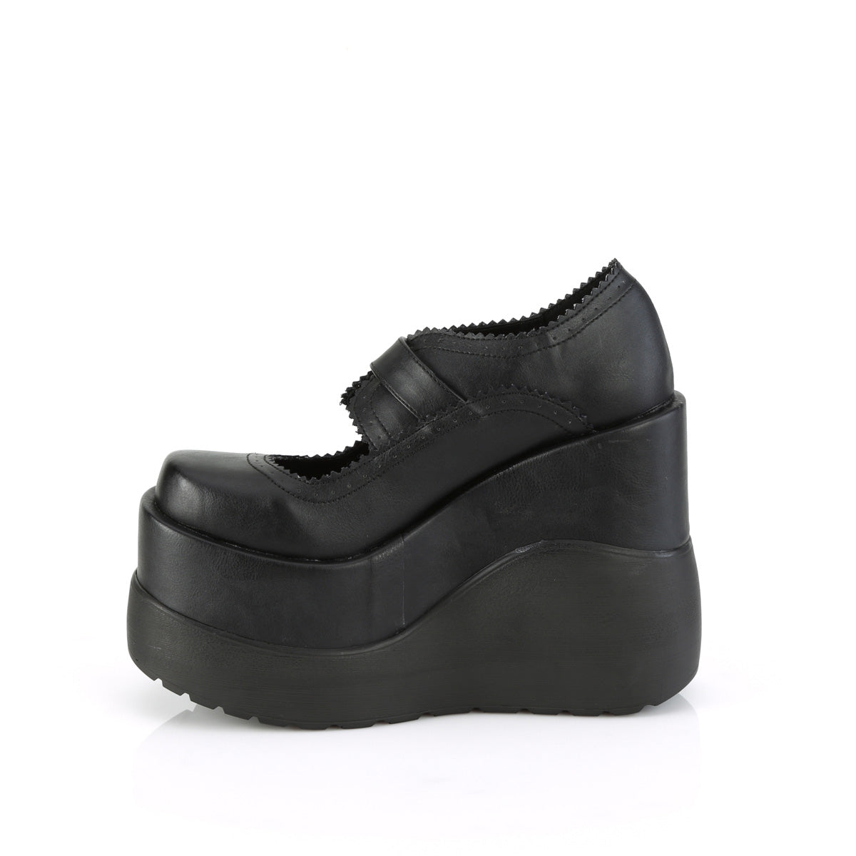 DemoniaCult Pompes VOID-38 Cuir végétalien BLK